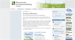 Desktop Screenshot of erwachsenenbildung-freiburg.de